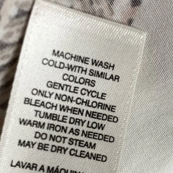 Chico's Boho Floral Blouse Shirt Women Size 3 XL Cream Brown Cottagecore Career - Picture 10 of 13